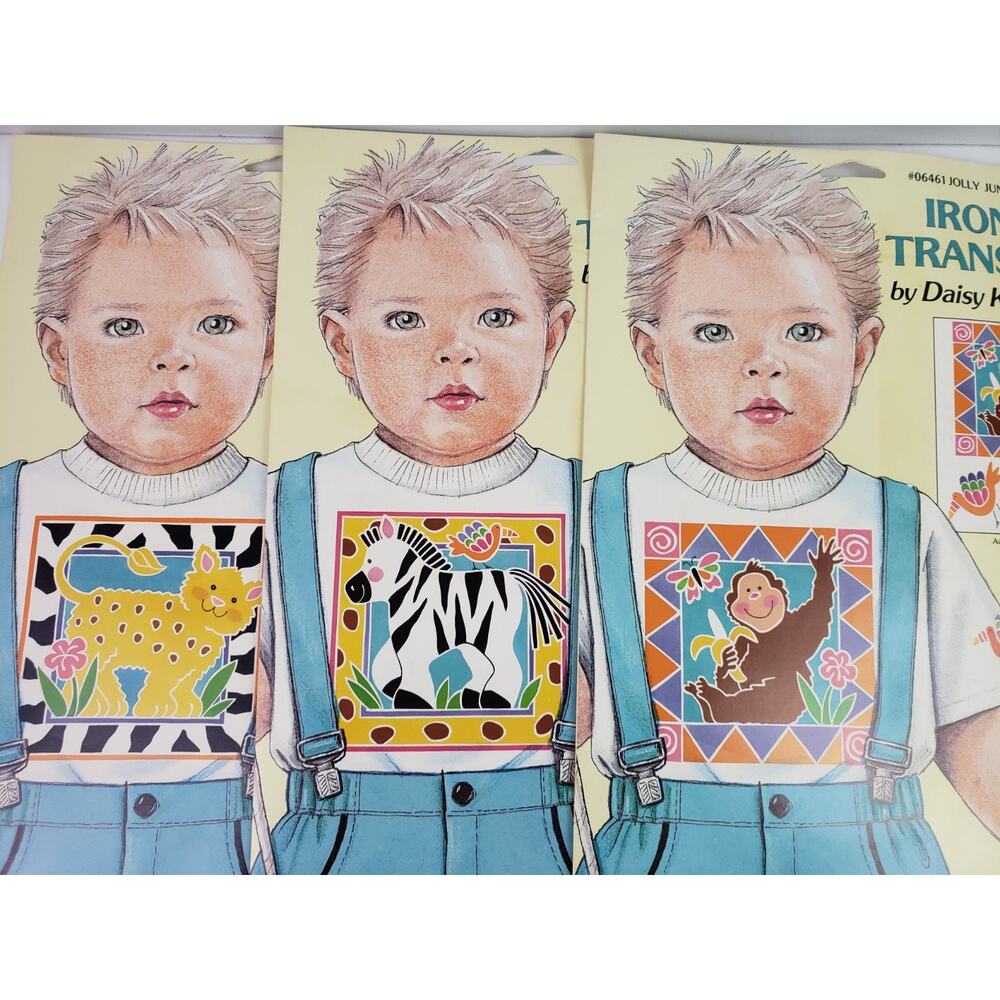Vintage 90s Daisy Kingdom Iron-On Transfers # 06460/ 06461/ 06462/ Lot Of 3